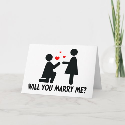 Will You Marry Me Bended Knee Woman  Woman Card