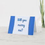 [ Thumbnail: "Will You Marry Me?" + Blue Stripes Card ]