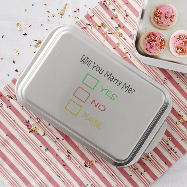 Will You Marry Me by Shirley Taylor Cake Pan (In Situ)