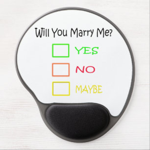 Will You Marry Me by Shirley Taylor Gel Mouse Pad