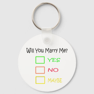 Will You Marry Me by Shirley Taylor Keychain