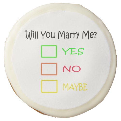 Will You Marry Me by Shirley Taylor Sugar Cookie