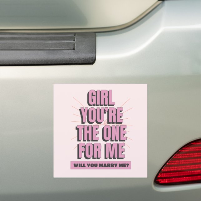 Will You Marry Me Car Magnet (In Situ)