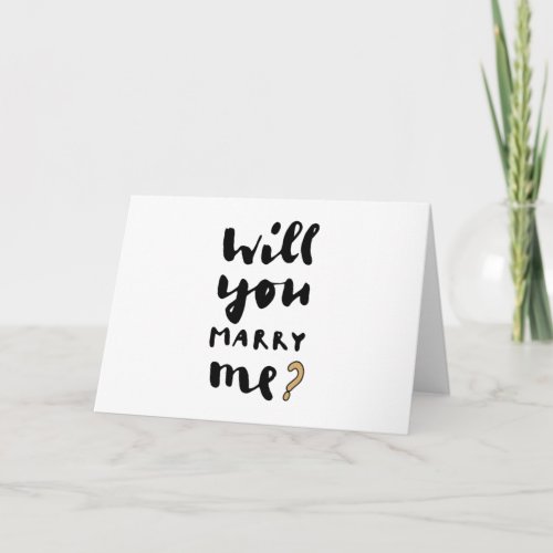 Will you marry me card