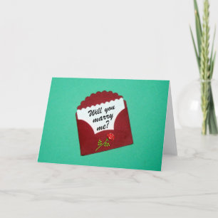 Will you marry me? card