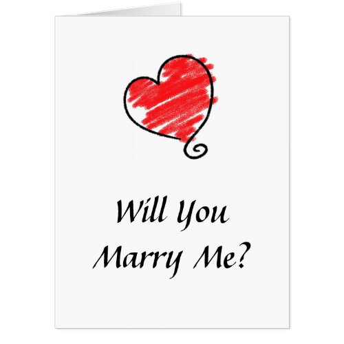 Will You Marry Me  Card