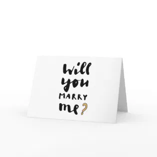 Will you marry me card