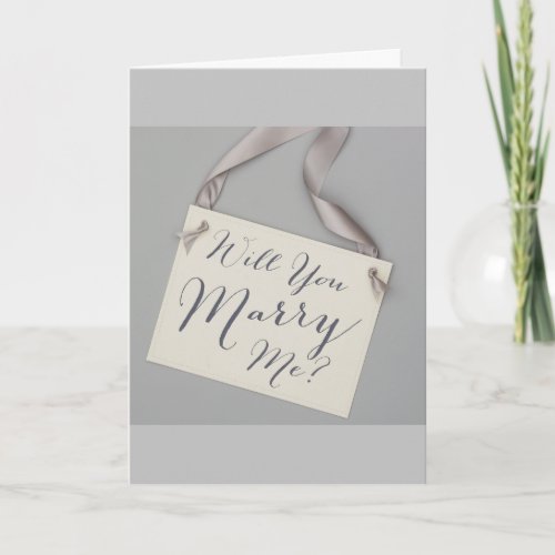 WILL YOU MARRY ME CARD