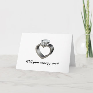 Will you marry me? card