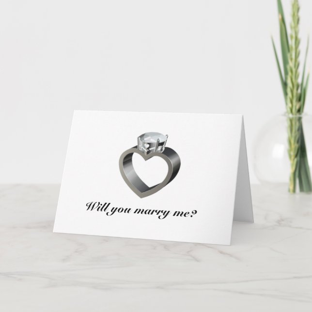 Will you marry me? card (Front)