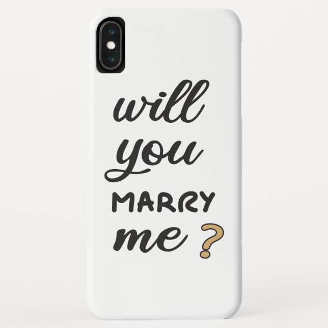 Will you marry me? Case-Mate iPhone case (Back)