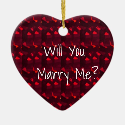 Will You Marry Me Ceramic Ornament
