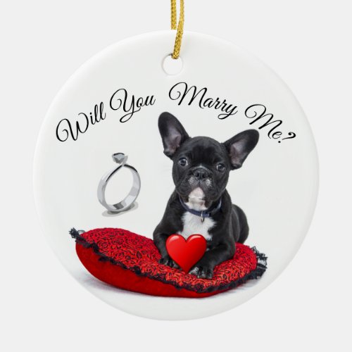 Will you Marry Me Ceramic Ornament