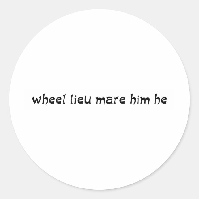 Will You Marry Me Classic Round Sticker (Front)