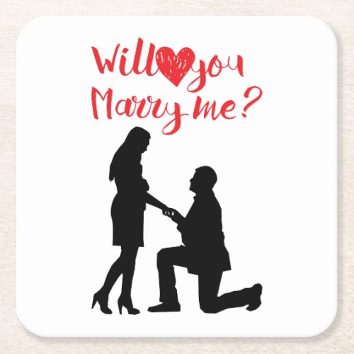 Will You Marry Me Coaster