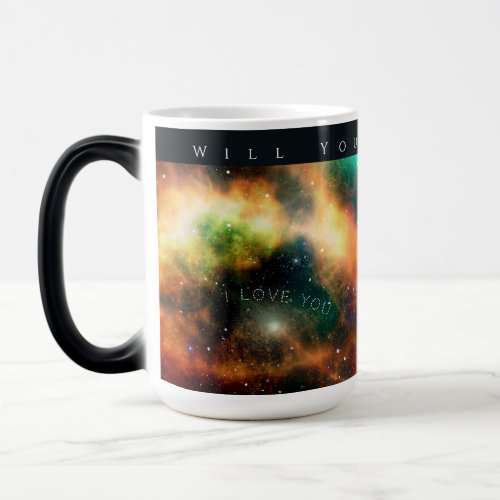 Will You Marry Me Constellation I Love You Magic Mug