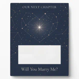 Will You Marry Me Constellation Marriage Proposal Plaque