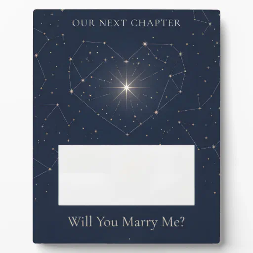 Will You Marry Me Constellation Marriage Proposal Plaque