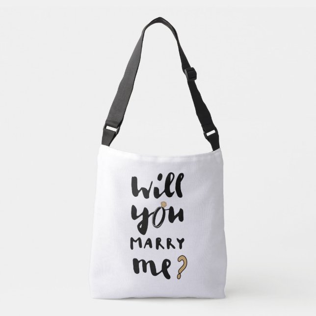 Will you marry me crossbody bag (Front)