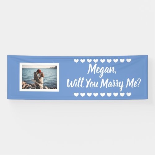 Will you Marry Me Custom Name and Photo Banner
