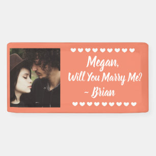 Will you Marry Me Custom Name and Photo Banner