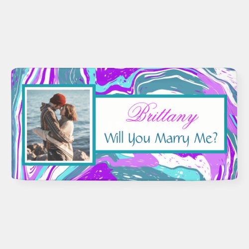 Will you Marry Me Custom Name Proposal   Banner