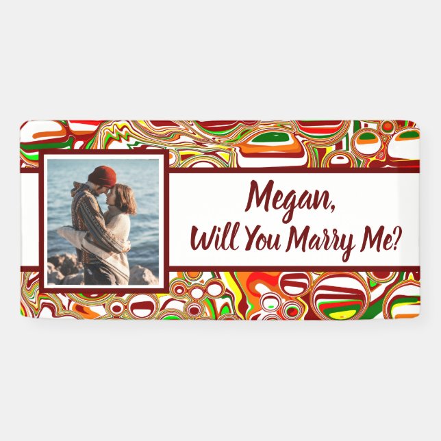 Will you Marry Me Custom Name Proposal     Banner (Horizontal)