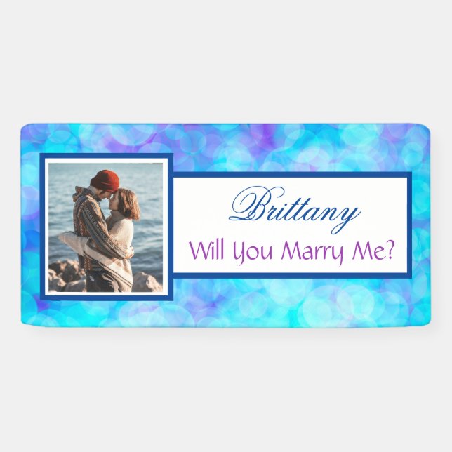Will you Marry Me Custom Name Proposal   Banner (Horizontal)