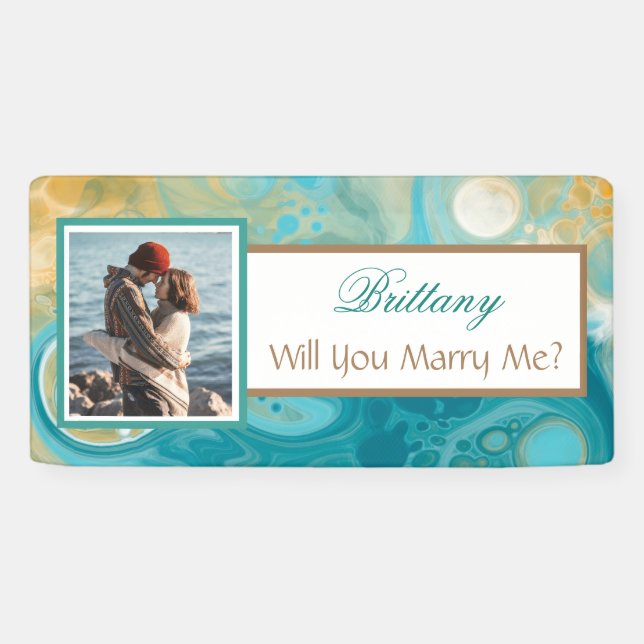 Will you Marry Me Custom Name Proposal    Banner (Horizontal)