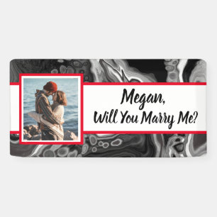 Will you Marry Me Custom Name Proposal Banner
