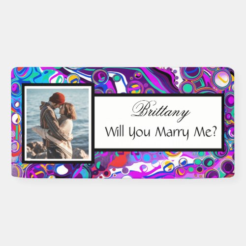 Will you Marry Me Custom Name Proposal    Banner