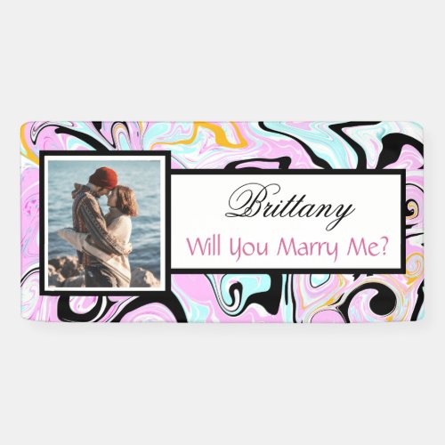 Will you Marry Me Custom Name Proposal   Banner