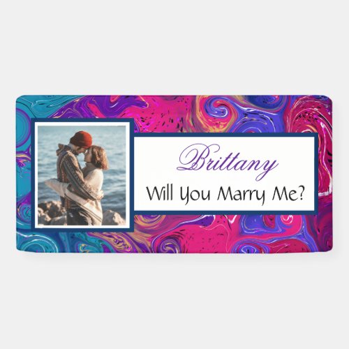 Will you Marry Me Custom Name Proposal   Banner