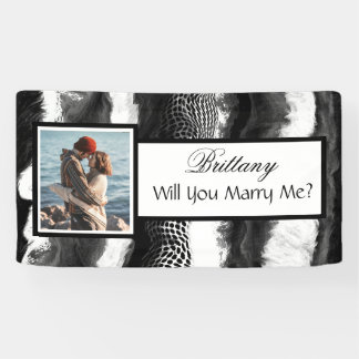 Will you Marry Me Custom Name Proposal Banner