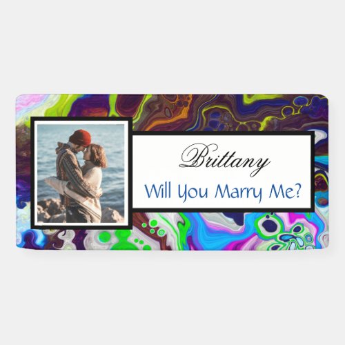 Will you Marry Me Custom Name Proposal    Banner