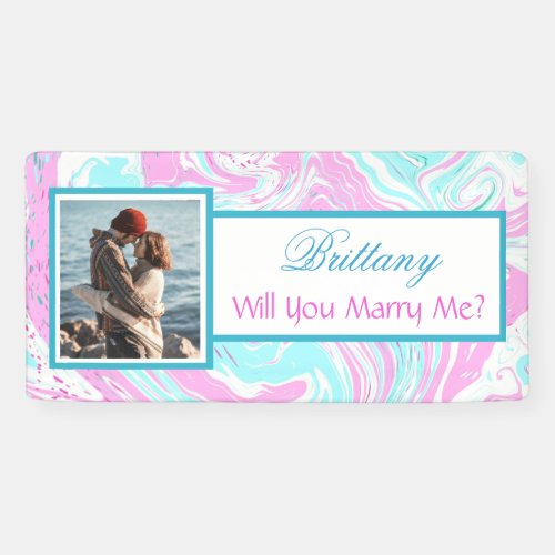 Will you Marry Me Custom Name Proposal   Banner