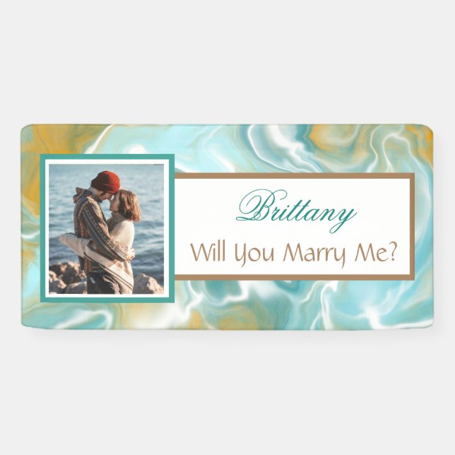 Will you Marry Me Custom Name Proposal    Banner (Horizontal)