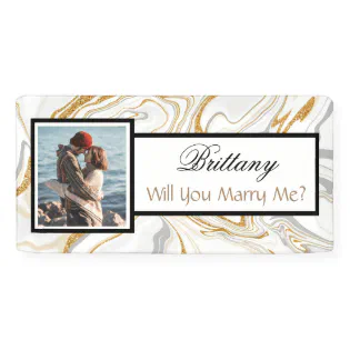 Will you Marry Me Custom Name Proposal   Banner