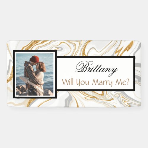 Will you Marry Me Custom Name Proposal   Banner