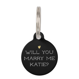 Will You Marry Me Custom Pet ID Tag