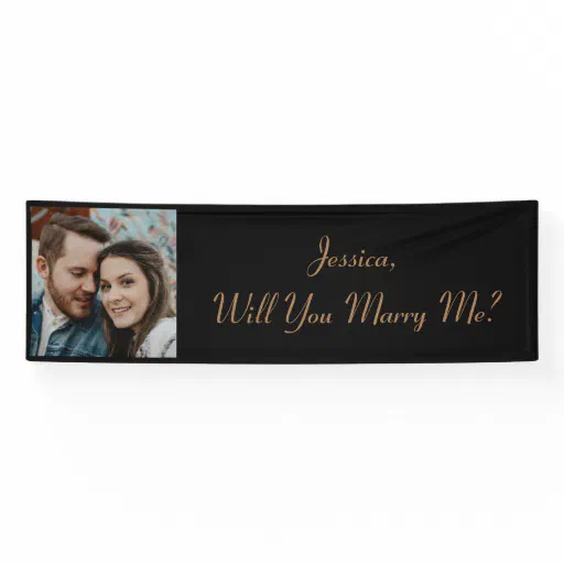 Will You Marry Me | Custom Photo Color Proposal Banner