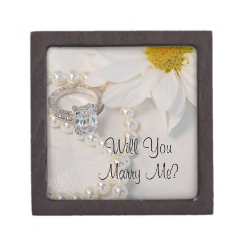 Will You Marry Me Daisy Engagement Ring Box