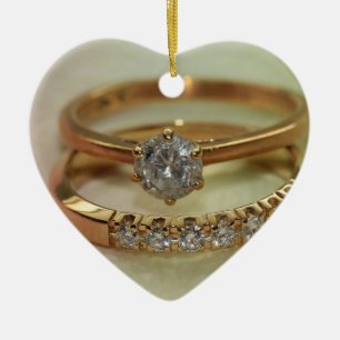 Will you marry me? Diamond ring ornament