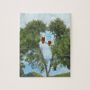 Will you marry me, Eagles in love, jigsaw puzzle