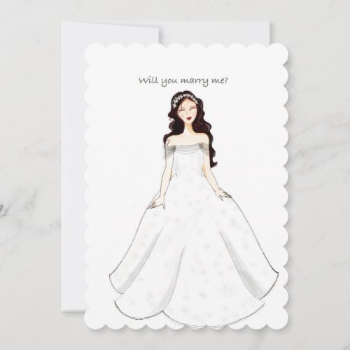 will you marry me Flat Card