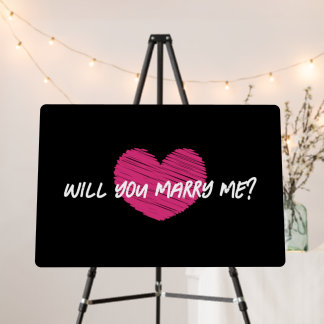 Will You Marry Me? Foam Board