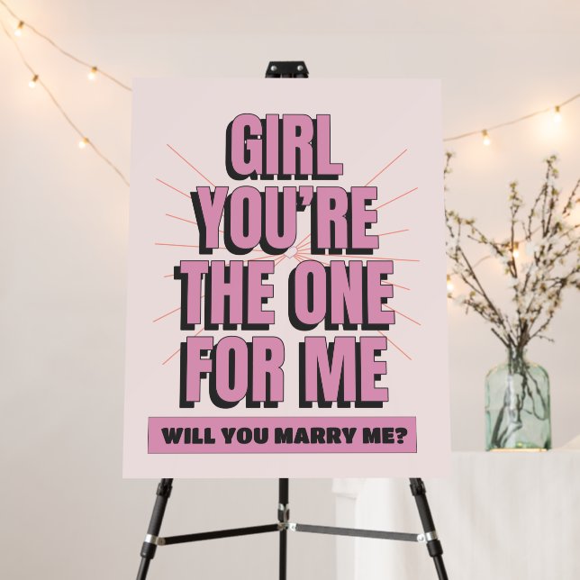 Will You Marry Me Foam Board (In Situ (Stand))