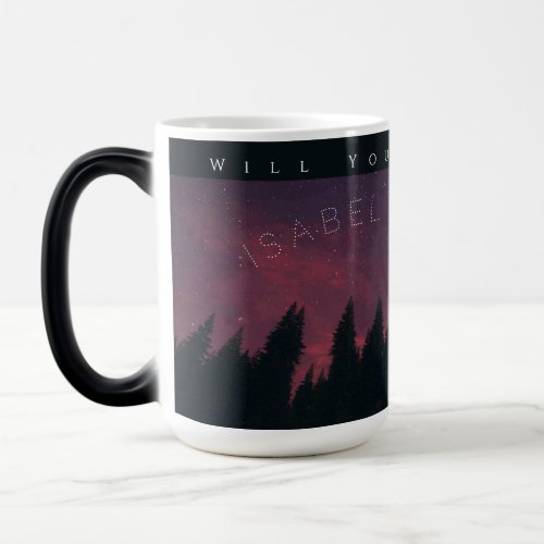 Will You Marry Me Full Moon Pink Sky Magic Mug2 Magic Mug