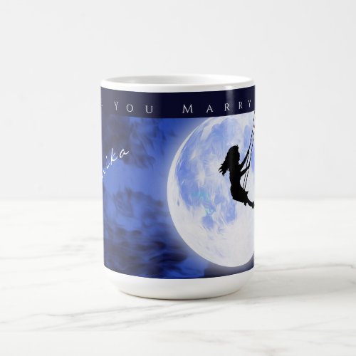 Will You Marry Me Full Moon Sky Custom Magic Mug