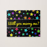 [ Thumbnail: "Will You Marry Me?" + Fun, Colorful Stars Pattern Jigsaw Puzzle ]